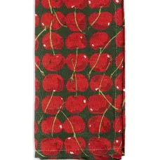 Набор Cherries Verde из двух салфеток