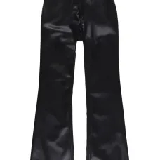 Расклешенные брюки из искусственной кожи