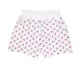 Cherry-print cotton shorts