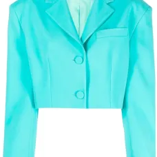 Укороченный блейзер с заостренным воротником