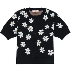 Платье с короткими рукавами и цветочным принтом