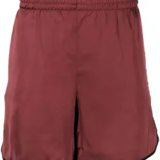 Атласные шорты с принтом