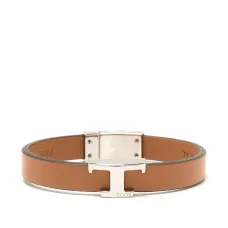 Кожаный браслет с логотипом