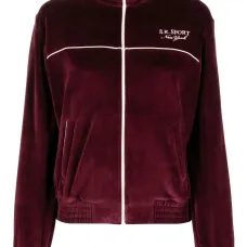 куртка с вышитым логотипом