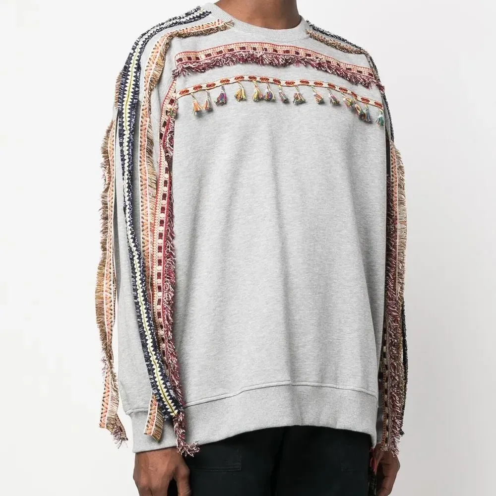 Толстовка с бахромой