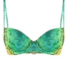 Топ бикини со змеиным принтом