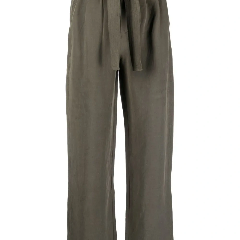 Прямые брюки с завязками