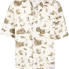 Рубашка с графичным принтом