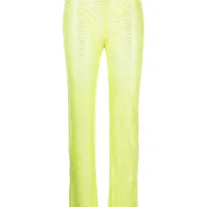 Прямые брюки со стразами