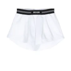 Шорты со складками и логотипом