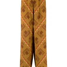 Широкие брюки с узором