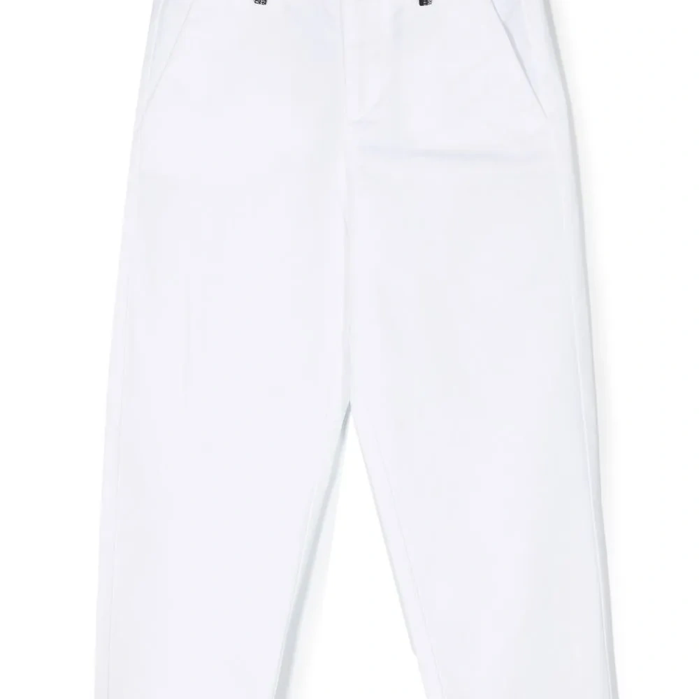 Брюки прямого кроя с контрастной отделкой