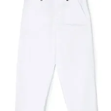 Брюки прямого кроя с контрастной отделкой