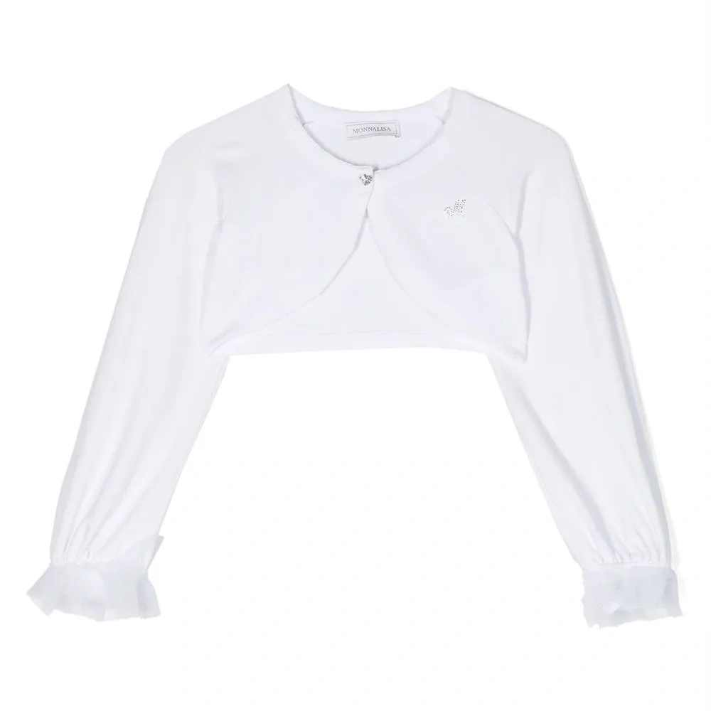 Укороченный кардиган с кристаллами