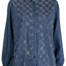 Джинсовая рубашка с монограммой