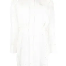 Платье-рубашка с английской вышивкой