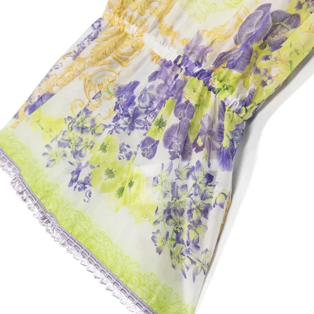 Ромпер с цветочным принтом