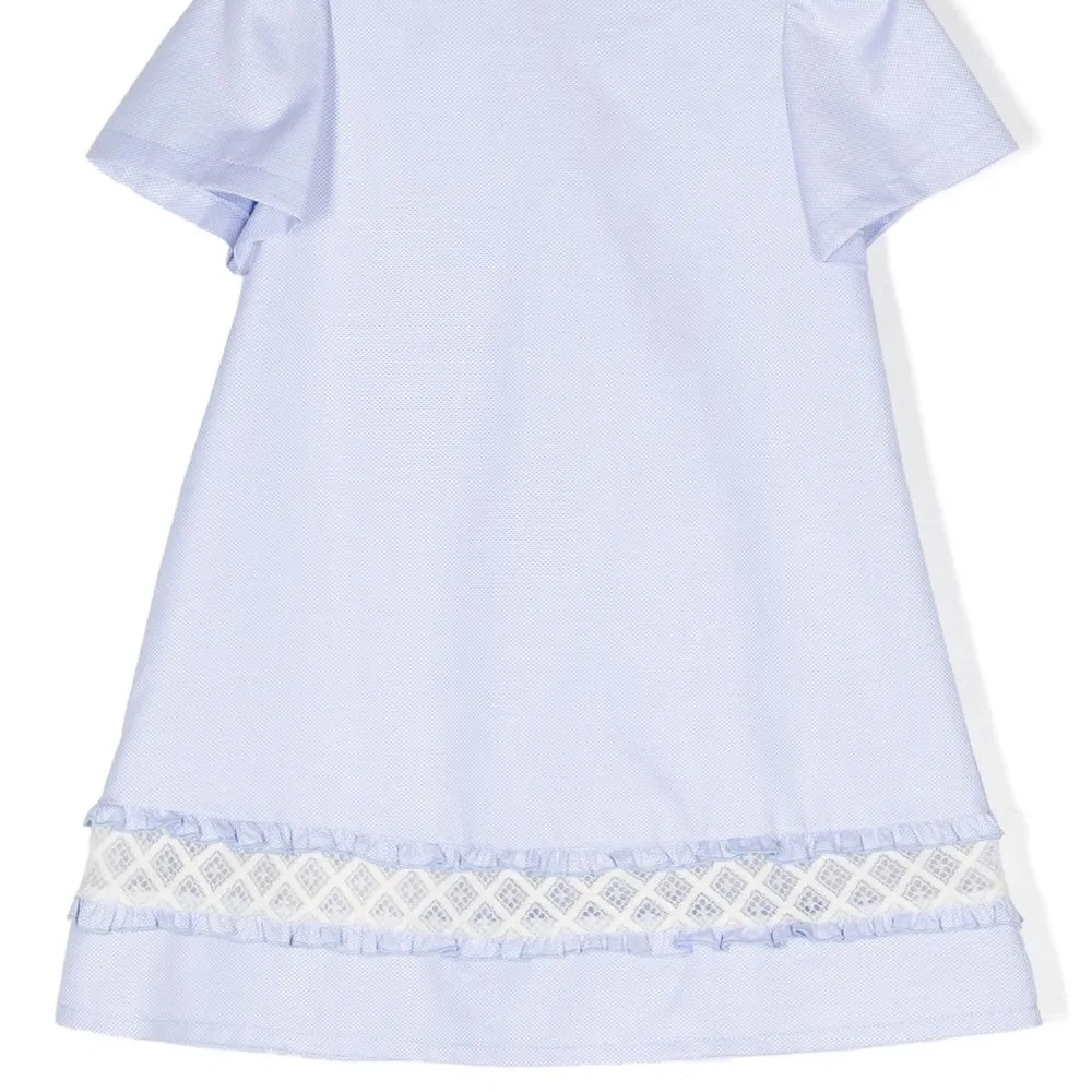 Платье из канваса с кружевом