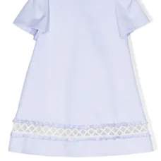 Платье из канваса с кружевом