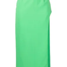 Юбка с завышенной талией и разрезом