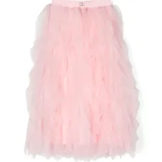 Длинная пышная юбка с логотипом