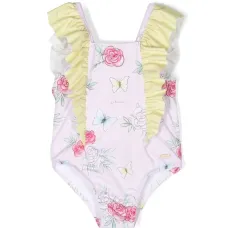 Купальник с оборками и графичным принтом Купальник с оборками и графичным принтом