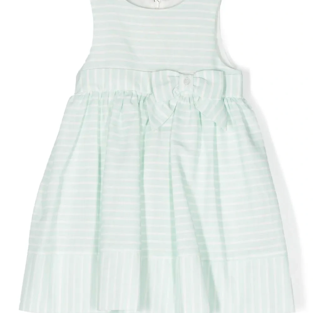 Полосатое платье с бантом