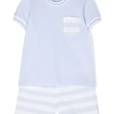 Комплект из топа и шортов в полоску Комплект из топа и шортов в полоску