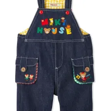 Джинсовый комбинезон с вышитым логотипом