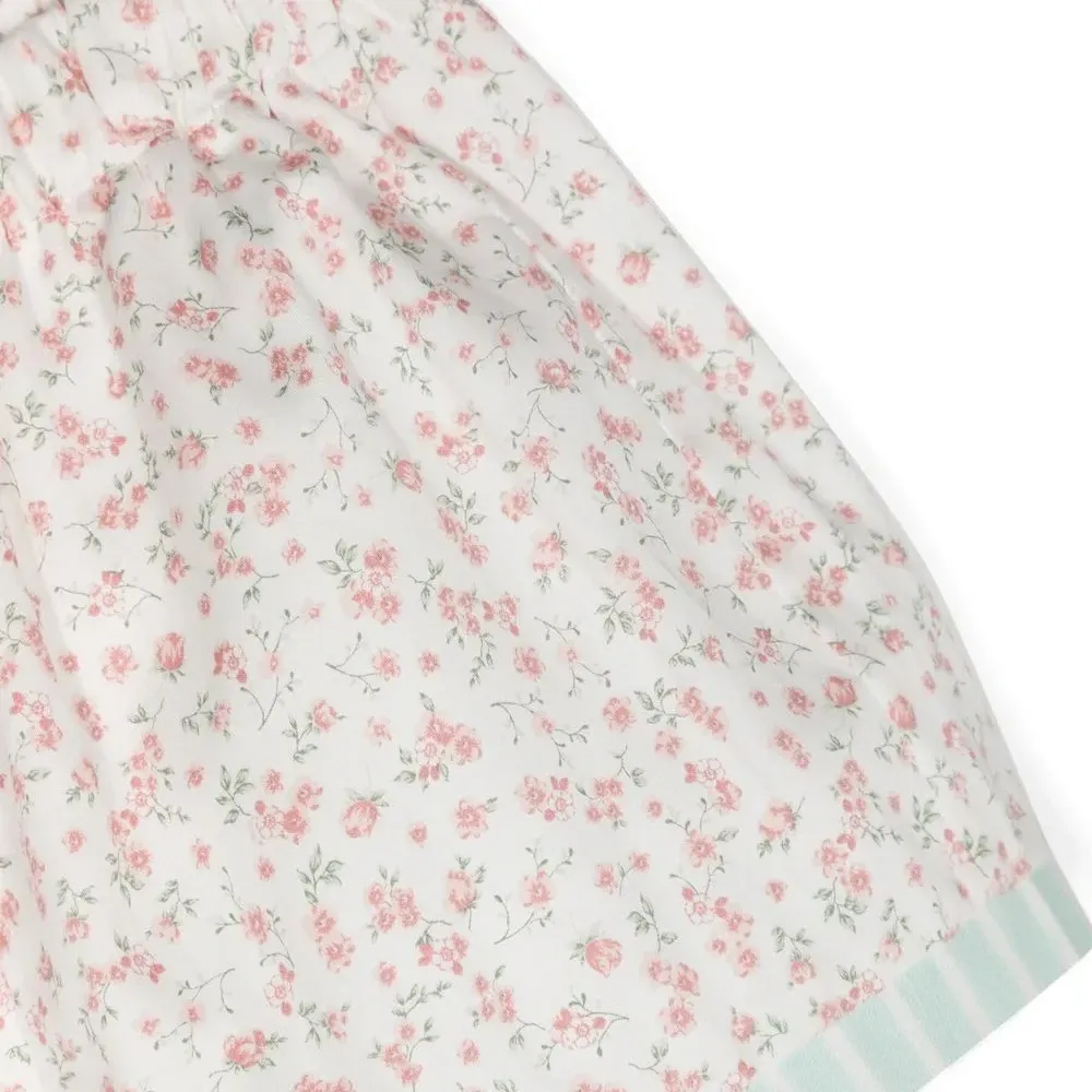 Комплект из топа и шортов с цветочным принтом