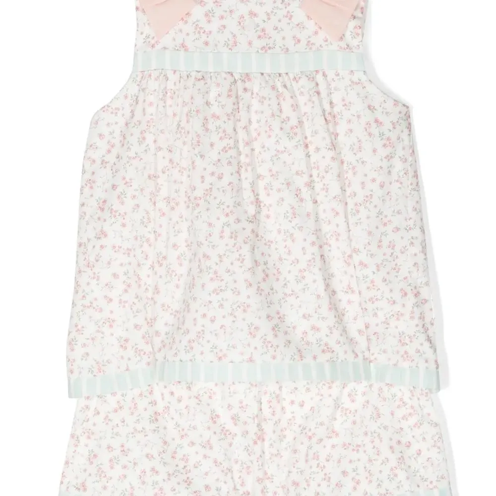 Комплект из топа и шортов с цветочным принтом