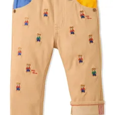 Прямые брюки с вышивкой