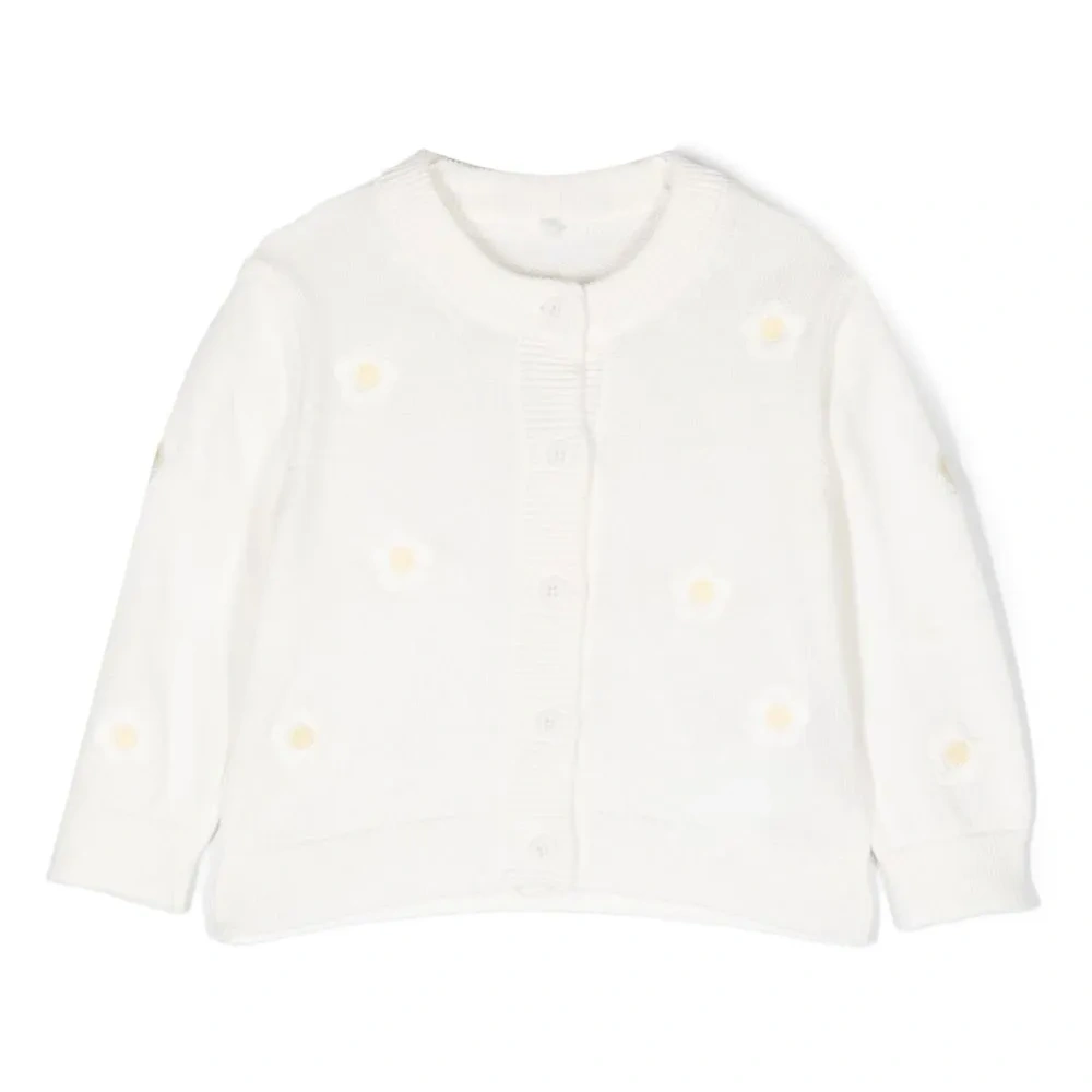 Кардиган на пуговицах с цветочной вышивкой