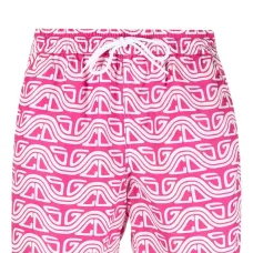 Плавки-шорты с абстрактным принтом