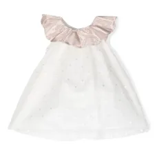 Платье с оборками и вышивкой