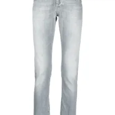 Джинсы скинни с эффектом потертости