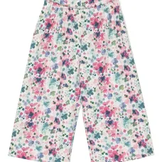 Широкие брюки с абстрактным принтом