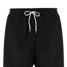 Шорты с кулиской и нашивкой-логотипом