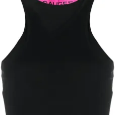 Укороченный топ тонкой вязки Укороченный топ тонкой вязки