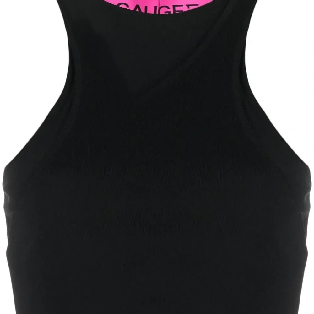 Укороченный топ тонкой вязки