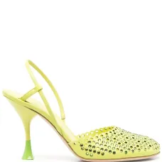 Туфли на высоком каблуке со стразами