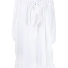 Платье с завязками и баской Платье с завязками и баской