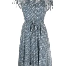 Шифоновое платье миди AMD с логотипом