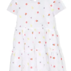 Ярусное платье с цветочным принтом