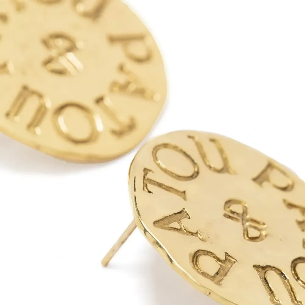 Серьги с логотипом