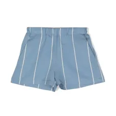 Полосатые шорты прямого кроя
