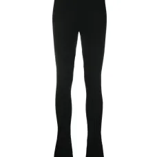 Брюки в рубчик с вырезами