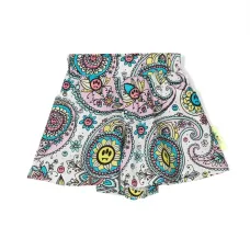 Шорты с эластичным поясом и принтом пейсли