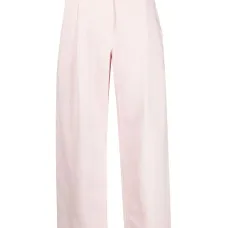 Габардиновые брюки с поясом