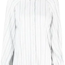 Полосатая рубашка с рукавами реглан